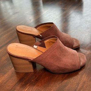 Dark Tan Suede Shoes